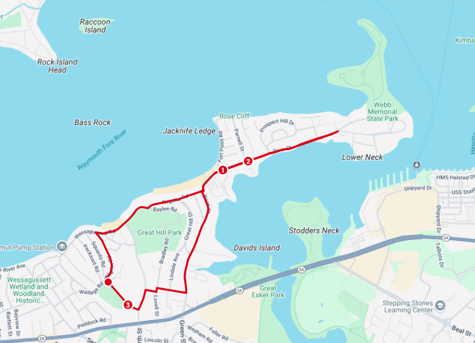 SSHCW Route Map